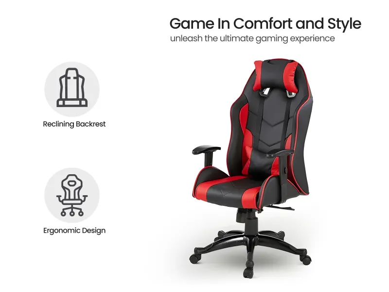 Alexa Gaming Study Combo With Hugo Bookshelf And Single Door Fridge